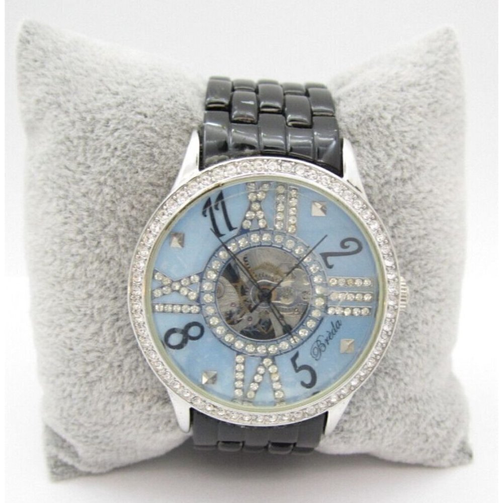 Women Breda Mechanical‎ WR Analog 42mm Dial Causal Round Watch (G68)